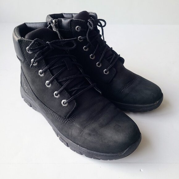 Timberland Black Leather Lace Up Combat Boots EU Size 38 - Picture 3 of 11